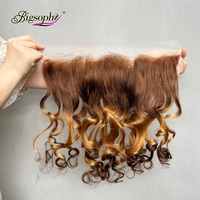 Extensiones de Cabello Funmi de 8 a 22 Pulgadas, Cabello Rizado y Elástico de Alta Calidad SDD para Todas las Mujeres, Paquetes de Cabello Teñido con Cierre Frontal