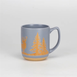 Tazas de café de gres con asa <span class=keywords><strong>grande</strong></span>, gran capacidad, serigrafía bajo esmalte, diseño navideño, populares - Product Image 6