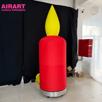 Bougie en PVC en forme de ballon pour les décorations de fête et bougie gonflable géante personnalisée pour les accessoires de scène
