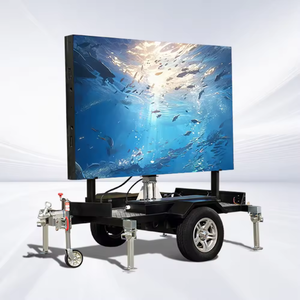 Outdoor Waterproof LED <b>Display</b> Screen 2.56x1.6m Trailer-Mounted P4.0 Digital Signage for Advertising with Remote Control IP65 - Product Image 1