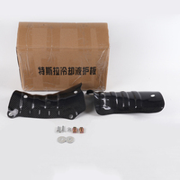 2 Piezas de Protectores de Manguera de Refrigerante de Fibra de Carbono para Tesla Model 3/Y, Protector Inferior de Tubería de Refrigerante del Chasis