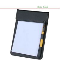 Bloc-notes en cuir pour hôtel, bloc-notes en cuir pour affaires, bloc-notes en cuir PU pour le bureau, bloc-notes et stylo
