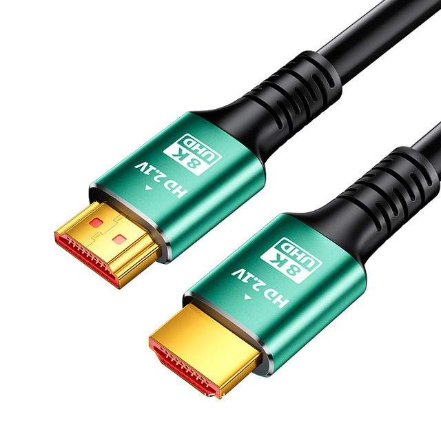 HDTV for 2.1 Cable for 8K Monitors Televisions Computers Projectors-Golden Plated Connectors PVC Jacket