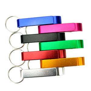 Porte-clés ouvre-bouteille en alliage d'aluminium avec anneau porte-clés |   Portable et durable |   6 couleurs pour cadeaux promotionnels - Product Image 3