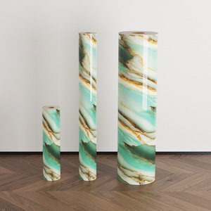 MOI 1.2*<strong>3m</strong> <strong>Vinyl</strong> Peel and Stick 3d Marble Wall Foam Sticker Luxury Home Decor Foam Self <strong>Adhesive</strong> Wallpaper Roll - Product Image 5