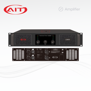 LS800原始设备制造商800W均方根立体声功率放大器ClassAB 2U专业音频，带8欧姆内置PA安装，用于学校音响系统 - Product Image 1