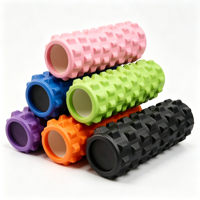 Rouleau de massage texturé en mousse EVA portable pour la relaxation musculaire profonde, idéal pour le yoga, le Pilates et le fitness