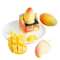 Assortiment de crèmes glacées Abink au goût crémeux et rafraîchissant - Mangue, pêche, fraise, chocolat, pack commercial arabe viral, emballé en sachet
