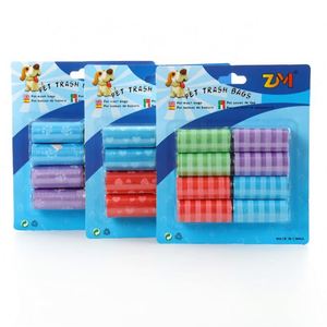 Juicepet, fabricant de produits d'extérieur, 8 rouleaux de sacs à déjections canines en blister, sacs à déjections canines écologiques, sacs à déjections canines épais - Product Image 1