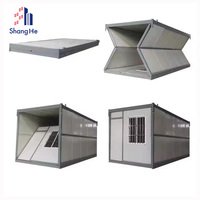 Maisons préfabriquées modulaires extensibles à prix de gros bon marché, maisons modulaires pliables en kit