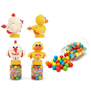 BESTAR Juguete Interactivo para Niños, Bola de Caramelo con Forma de Animal Divertido, Pollito, Pato, Bobble Head, Caramelos Duros de Gelatina Coloridos en Botella - Product Image 6