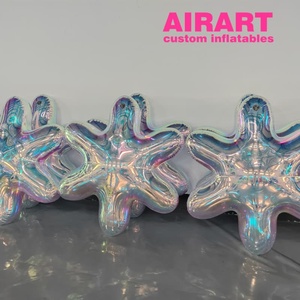 <span class=keywords><strong>Ballon</strong></span> étoile miroir multicolore DIY pour décoration de plafond, <span class=keywords><strong>ballon</strong></span> étoile miroir gonflable pour arrangement d'événements de mariage - Product Image 2