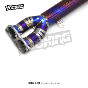 Sistema de escape de rendimiento de coche AYTO para BMW X3M/X4M F97/F98 3,0 T 2019-2023 silenciador Valvetronic de tubo medio único de titanio - Product Image 2
