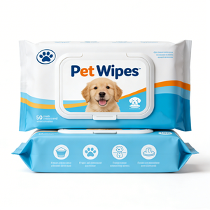 Lingettes nettoyantes douces pour chiens et chats, éliminent les odeurs et la saleté, lingettes de toilettage naturelles pour animaux de compagnie - Product Image 1