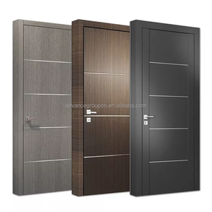 Panel de <span class=keywords><strong>puerta</strong></span> pintado con acabado <span class=keywords><strong>MDF</strong></span> <span class=keywords><strong>Interior</strong></span> de madera de diseño Simple para contrachapado de habitación <span class=keywords><strong>Interior</strong></span> - Product Image 6