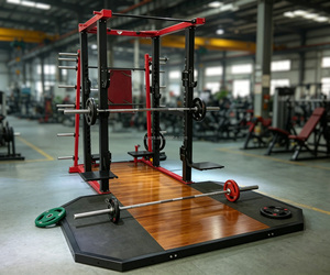 Commercial Pin Loaded <b>Half</b> <b>Rack</b> With an Integrated Lifting Platform Fitness Squat <b>Rack</b> <b>Gym</b> Cage Power <b>Racks</b> - Product Image 1