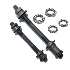 Juego de Ejes Huecos de Carbono para Bicicleta de Montaña, Delantero y Trasero, con Rodamientos de Bolas, Gris, Alta Resistencia - Product Image 5