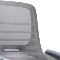 Chaise de bureau ergonomique JOHOOFURNITURE avec cadre blanc, vente en gros, Cadeira De Escritorio pour bureau à domicile, coussin épais confortable