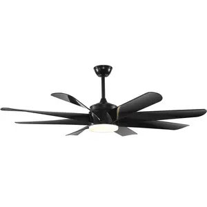 Breezelux Big Size Remote Ceiling Fan Dc Full Copper Motor Ceiling Fans Electric Domestic Ceiling Fan With Light