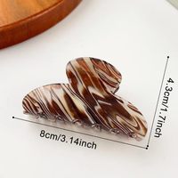Pince à cheveux élégante en acétate marbré fait main, motif griffe de requin, pour femme, idéale pour les fêtes, personnalisation du logo et des motifs prise en charge