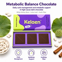 Chocolat fonctionnel OEM/ODM pour l'équilibre métabolique avec haricot blanc, feuille de lotus et suppléments de fibres d'inuline