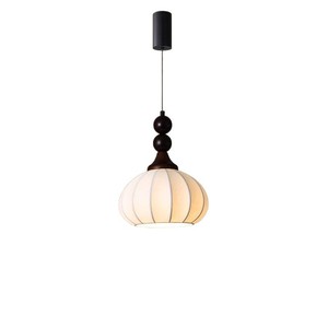 Noce regolabile in legno grano LED <span class=keywords><strong>luce</strong></span> ciondolo piccolo comodino di seta Design lampadario per corridoio corridoio parete sfondo appeso - Product Image 5