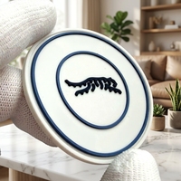 Badge en silicone 3D écologique personnalisé Gillian, logo en relief pour vêtements, sacs, chapeaux