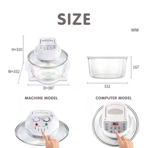 Bếp Chiên Không Khí Màu Trắng Bán Chạy Nhất Lò Vi Sóng Với Nồi Chiên Không Khí Với Kính Lớn Có Thể Nhìn Thấy Để Sử Dụng Tại Nhà - Product Image 6