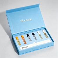Flacon testeur de parfum miniature rond avec logo personnalisé, atomiseur, collection de luxe, emballage cadeau magnétique pour coffret de parfum