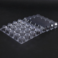 Vente en gros de boîtes à œufs en plastique PET à 20 alvéoles, procédé blister, prix d'usine, transparentes, jetables, pour supermarché
