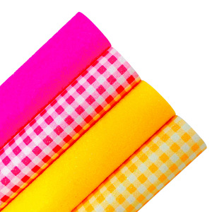 Paquete de 8 Hojas Tamaño A4, Lámina Gruesa de Cristal con Estampado a Cuadros, para Manualidades, Accesorios para el Cabello de Niños, PU Resistente a la Abrasión - Product Image 3