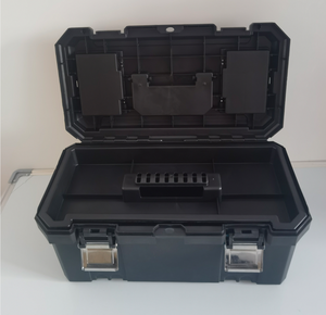 HKSF Caja de herramientas de plástico PP de 15, 18, 19 y 21 pulgadas con múltiples compartimentos y marcas personalizadas - Product Image 3