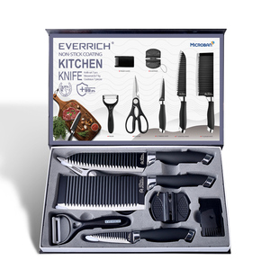 Konoll ชุดมีดกล่องมีดสีดำ,มีดพร้อมรหัสสีไม่ติดและใบมีดคมพิเศษ <span class=keywords><strong>EVERRICH</strong></span> - Product Image 1