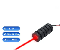 Modul Laser Sinar Lebar Daya Tinggi 658nm 100mW untuk Lampu Panggung