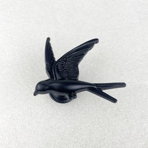 Tiradores y pomos de diseño moderno en forma de golondrina, chapados en oro/plata, de aleación de zinc, para armarios, cajones, cómodas, cocinas y dormitorios. - Product Image 6