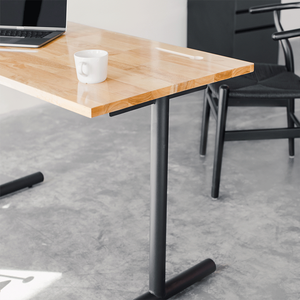 Sıcak satış Modern lüks stil katı ahşap ayarlanabilir yükseklik ödev mobilya ofis masası - Product Image 3