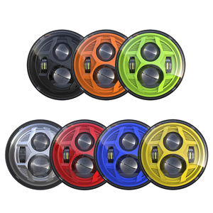 Faro de color personalizado 7 pulgadas LED redondo faro <span class=keywords><strong>H4</strong></span> proyector faro para <span class=keywords><strong>Jeep</strong></span> JK TJ CJ <span class=keywords><strong>Hummer</strong></span> H1 H2 - Product Image 1