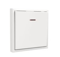 Nouveau design norme ue usine en gros U9 série PC panneau maison bouton poussoir électrique contrôle de la lumière 1 gang 1 voie interrupteur mural
