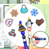 Tendencias 2025 perles focales à la mode Collection d'hiver perles focales mignonnes pour la fabrication de stylos accessoires de stylo