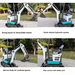 Mini-excavatrice TAIJIN TJ12 de 1,2 tonne pour travaux agricoles, de jardinage et de construction légère avec accessoires polyvalents - Product Image 6