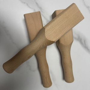 Inflammation Beechwood Square Hammer 250mm <b>Length</b> Natural <b>Wood</b> Carving Hammer For Woodworking And Kitchen Use - Product Image 1