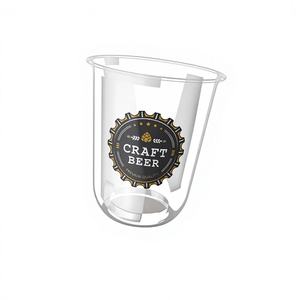 Vaso Compostable de PLA de Pared Simple Transparente, Varios Tamaños 180ml-700ml, Grado Alimenticio, Ecológico, Desechable para Bebidas Frías, Cafeterías, Eventos - Product Image 1