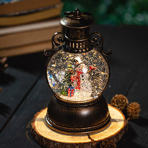 عيد الميلاد الزخرفية مضاءة المياه الثلوج الكرة الفوانيس الكريستال الكرة الكرة الكريسماس الثلوج العالم عيد الميلاد زينة المنزل - Product Image 2