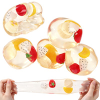 Balle à presser en TPR Vaseline Fruit Squeeze Ball à rebond lent, jouet anti-stress parfumé pour enfants
