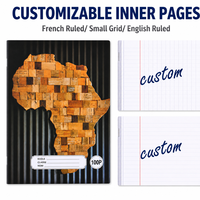 Carnet d'exercices scolaire agrafé en gros pour étudiants en Ouganda, lignage anglais, emballage combiné, pour usage scolaire, direct usine