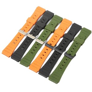 Bracelets de sport en caoutchouc pour hommes, bracelet de montre en silicone pour <span class=keywords><strong>Casio</strong></span> A-158 A-168 A-159W-N1 F91W W-218/F105F84/CA-53WAE-1200 AE-1300 - Product Image 3