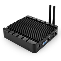 PC industriel embarqué sans ventilateur avec processeur Intel Apollo Lake Quad-core NIS-A986 Mini Box PC IoT Thin Client Lecteur d'affichage numérique KIOSK