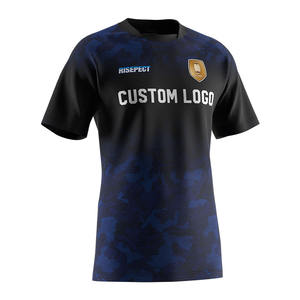 卸売印刷マッスルボディービルドライフィットクルーネックメンズカットオフジムコロンビアジャージーケニアンラグビーシャツ - Product Image 3