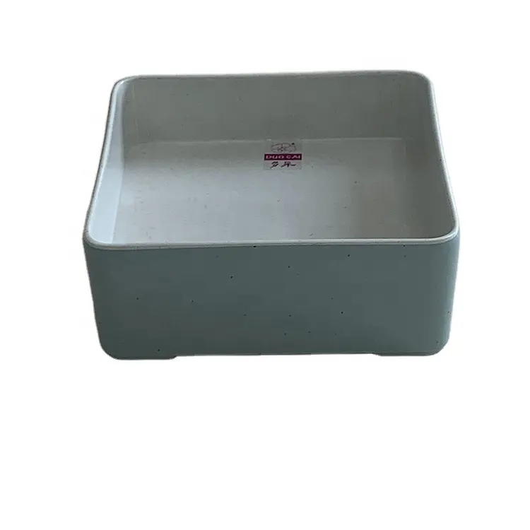 wholesale square 6" melamine stacking tray stackable plate for hotpot restaurant