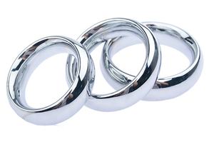 40/45/50mm Edelstahl Metall Penis Anhänger Ring verschraubungen Gewichteter Cockring - Product Image 5